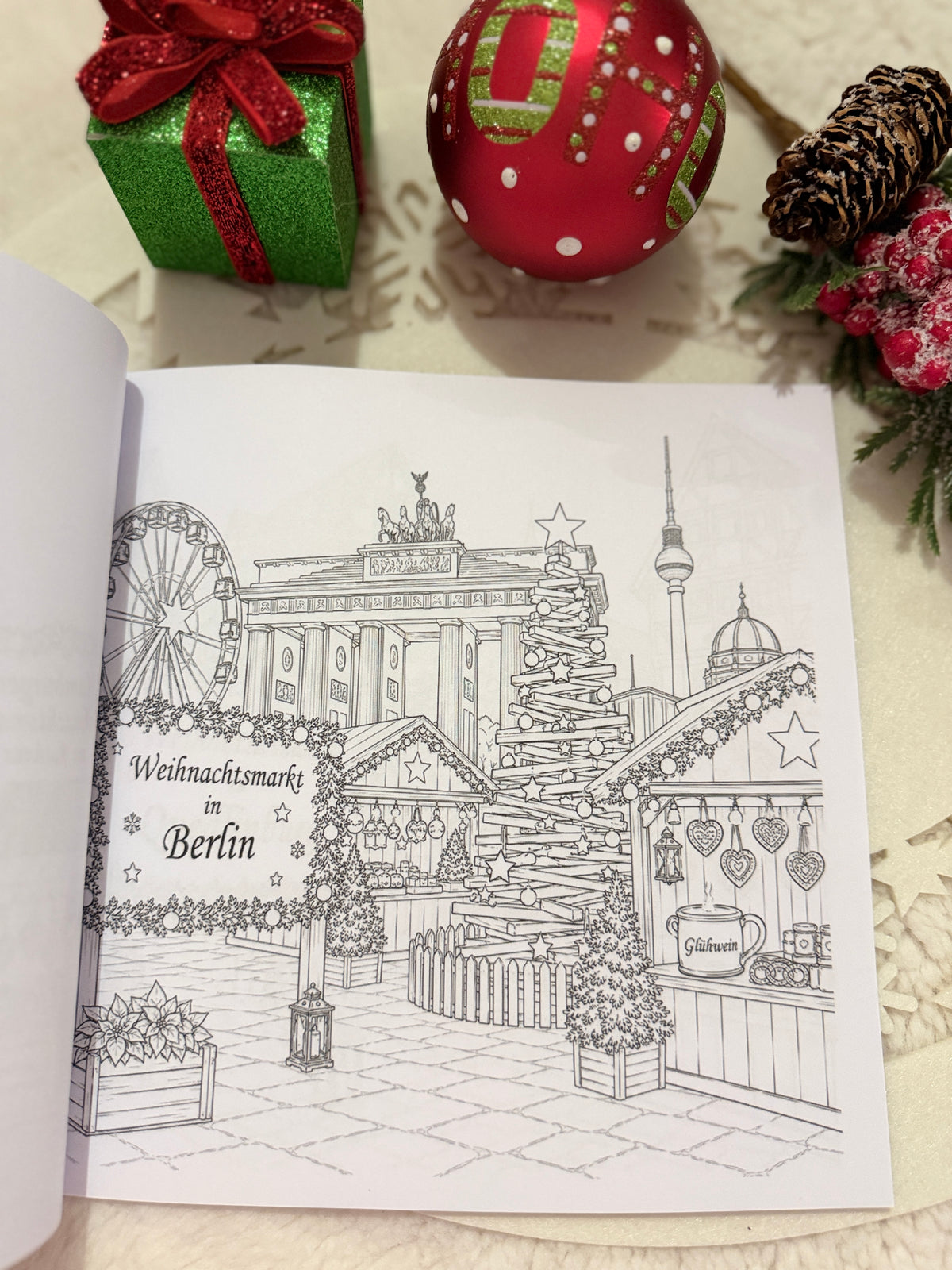 Weihnachtsmärkte in Deutschland – Malbuch für Erwachsene