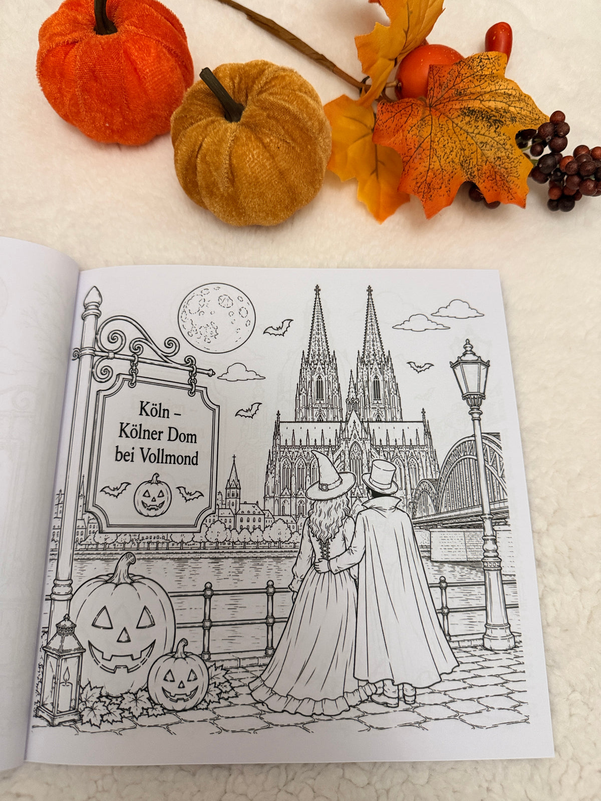 Halloween in Deutschland – Malbuch für Erwachsene