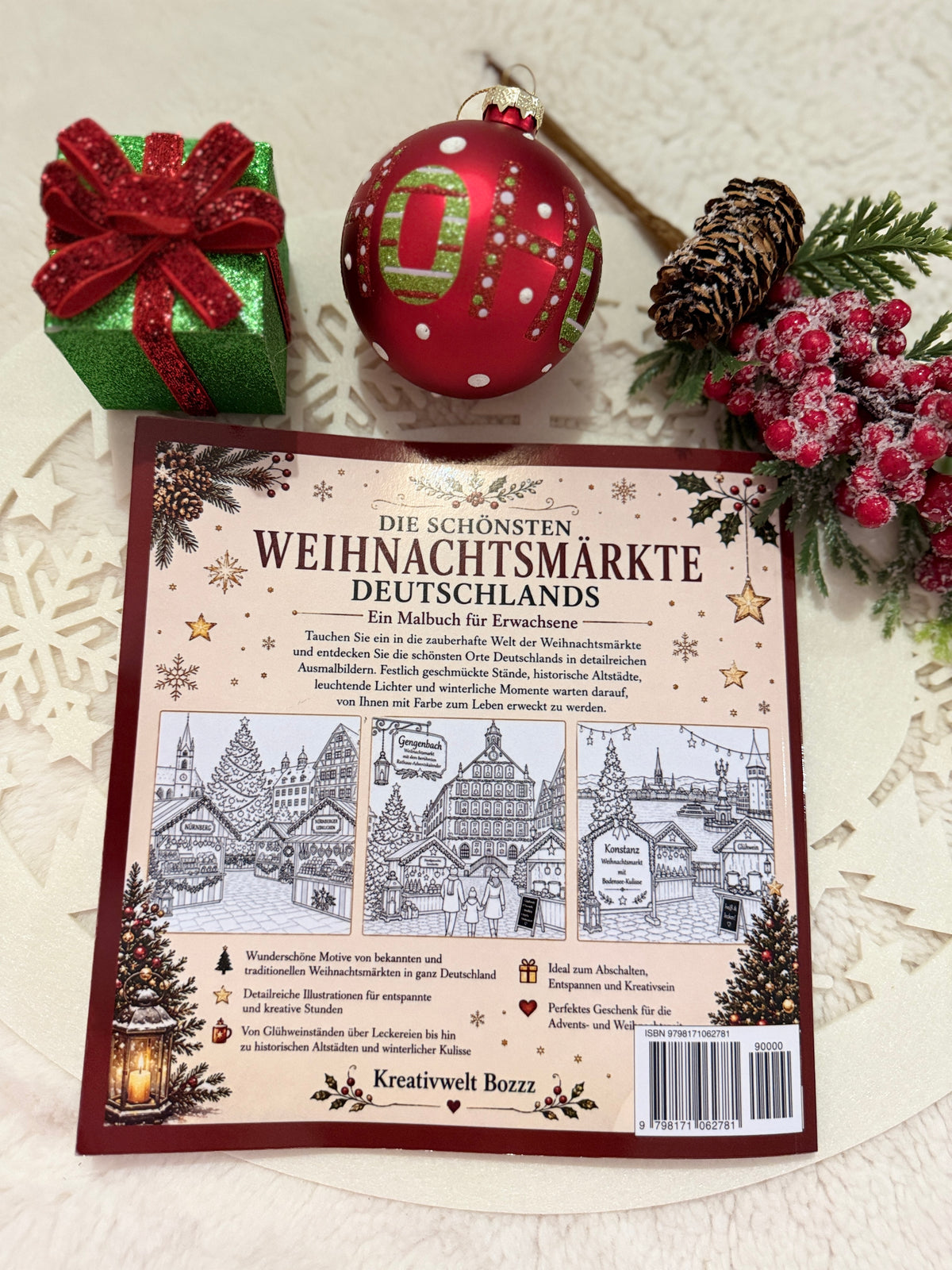 Weihnachtsmärkte in Deutschland – Malbuch für Erwachsene