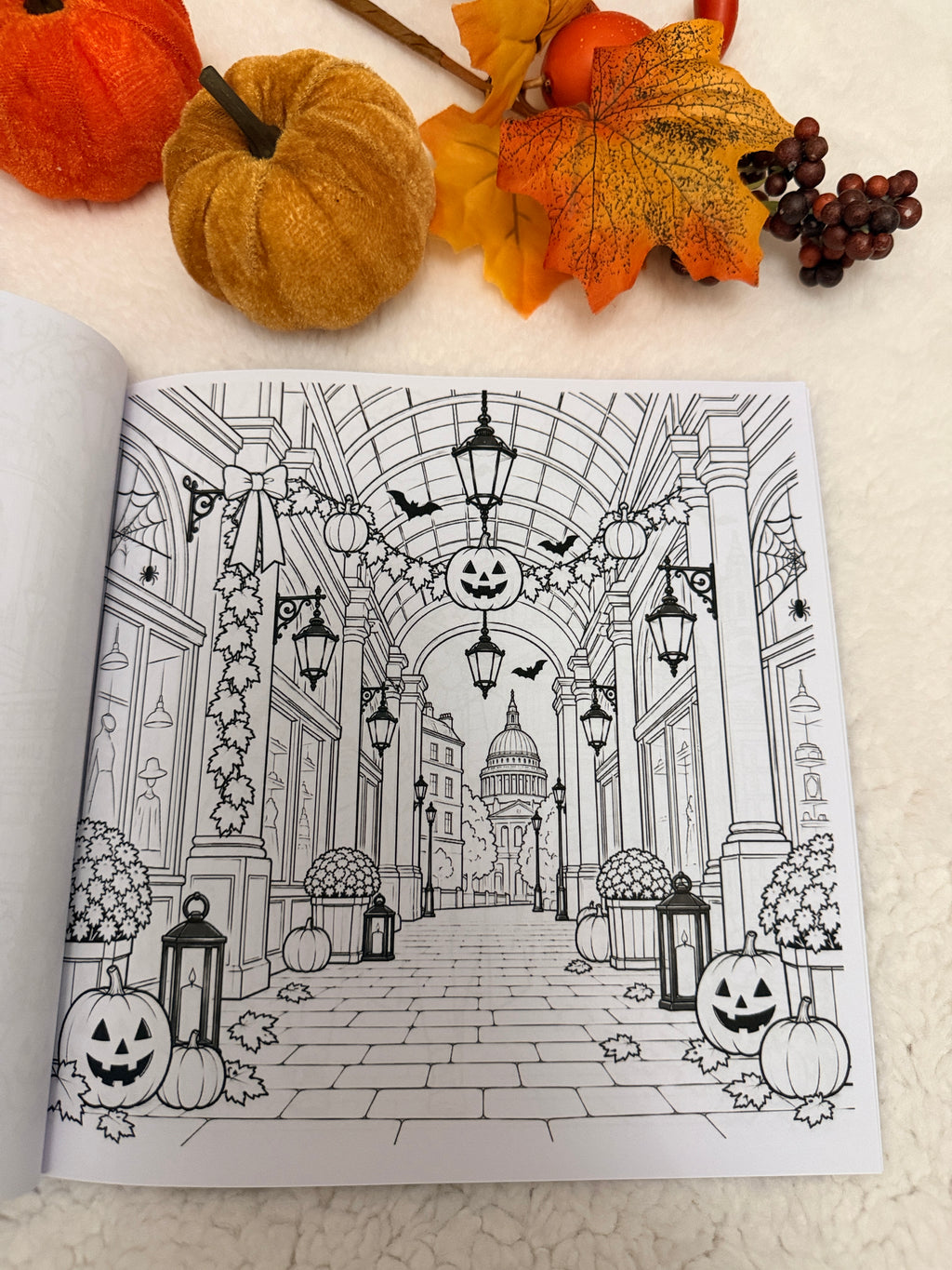 Halloween in London – Malbuch für Erwachsene