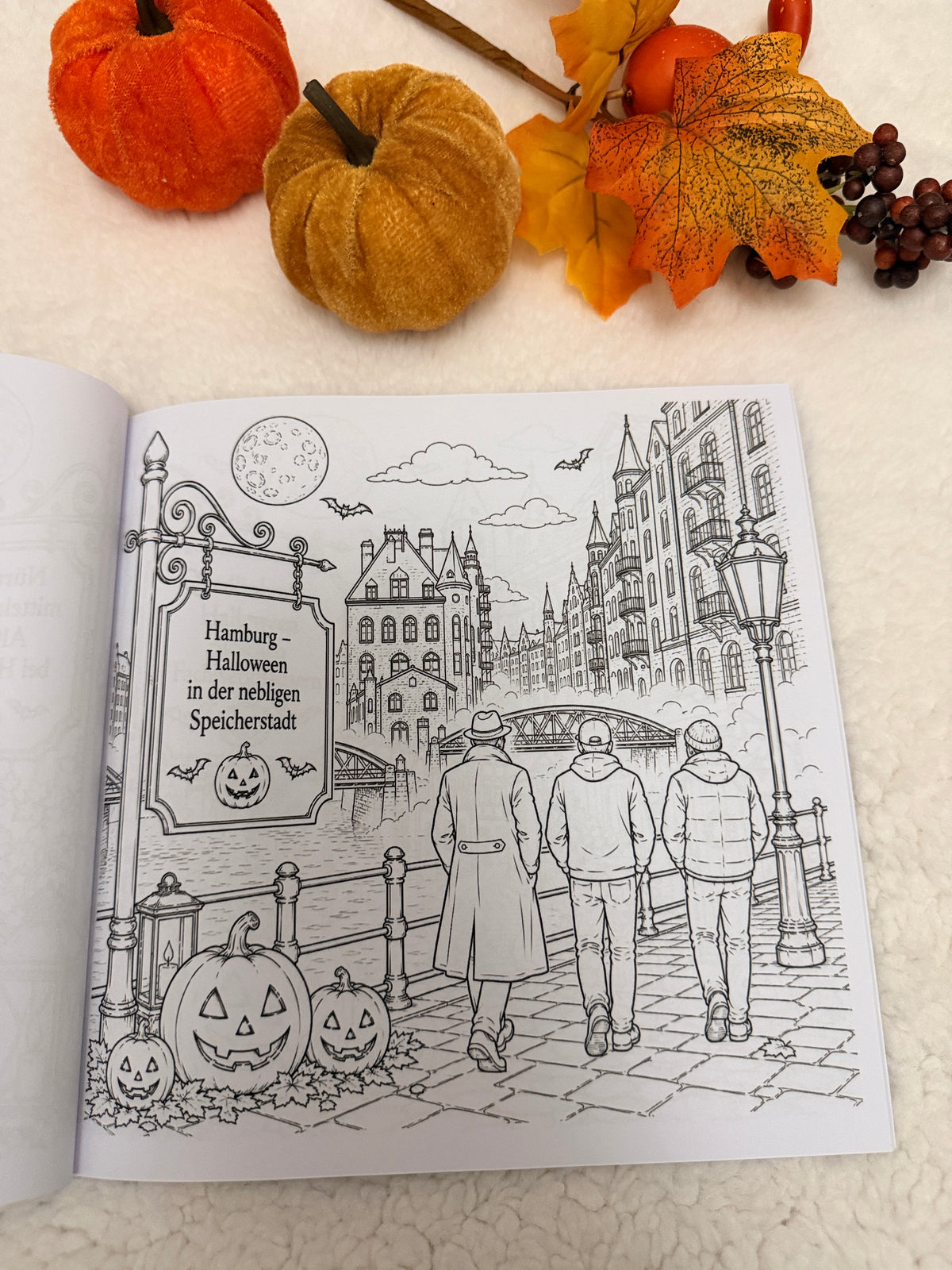 Halloween in Deutschland – Malbuch für Erwachsene