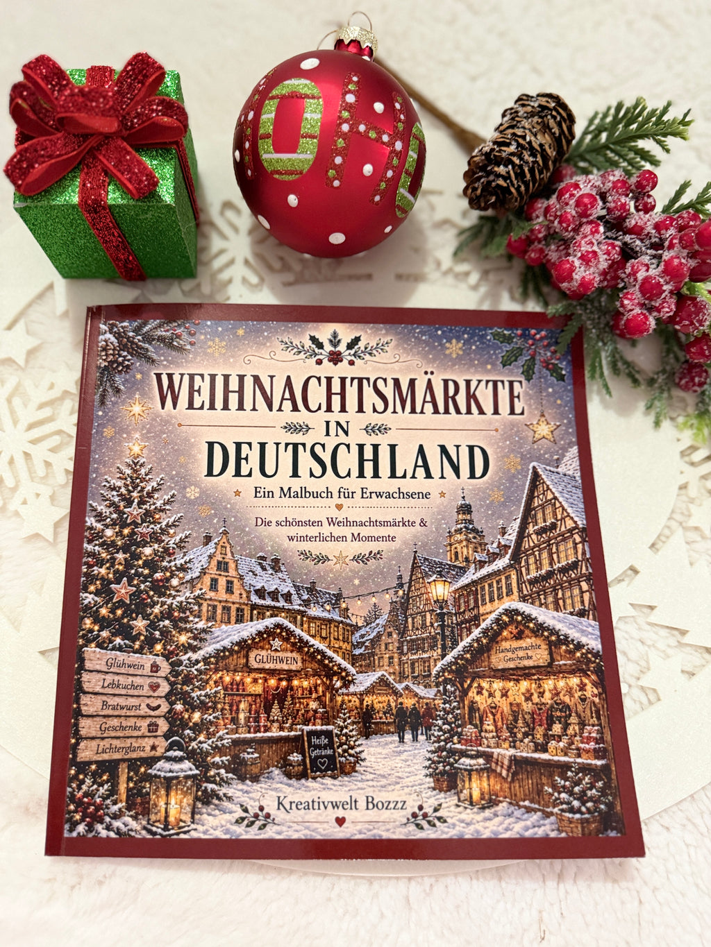 Weihnachtsmärkte in Deutschland – Malbuch für Erwachsene