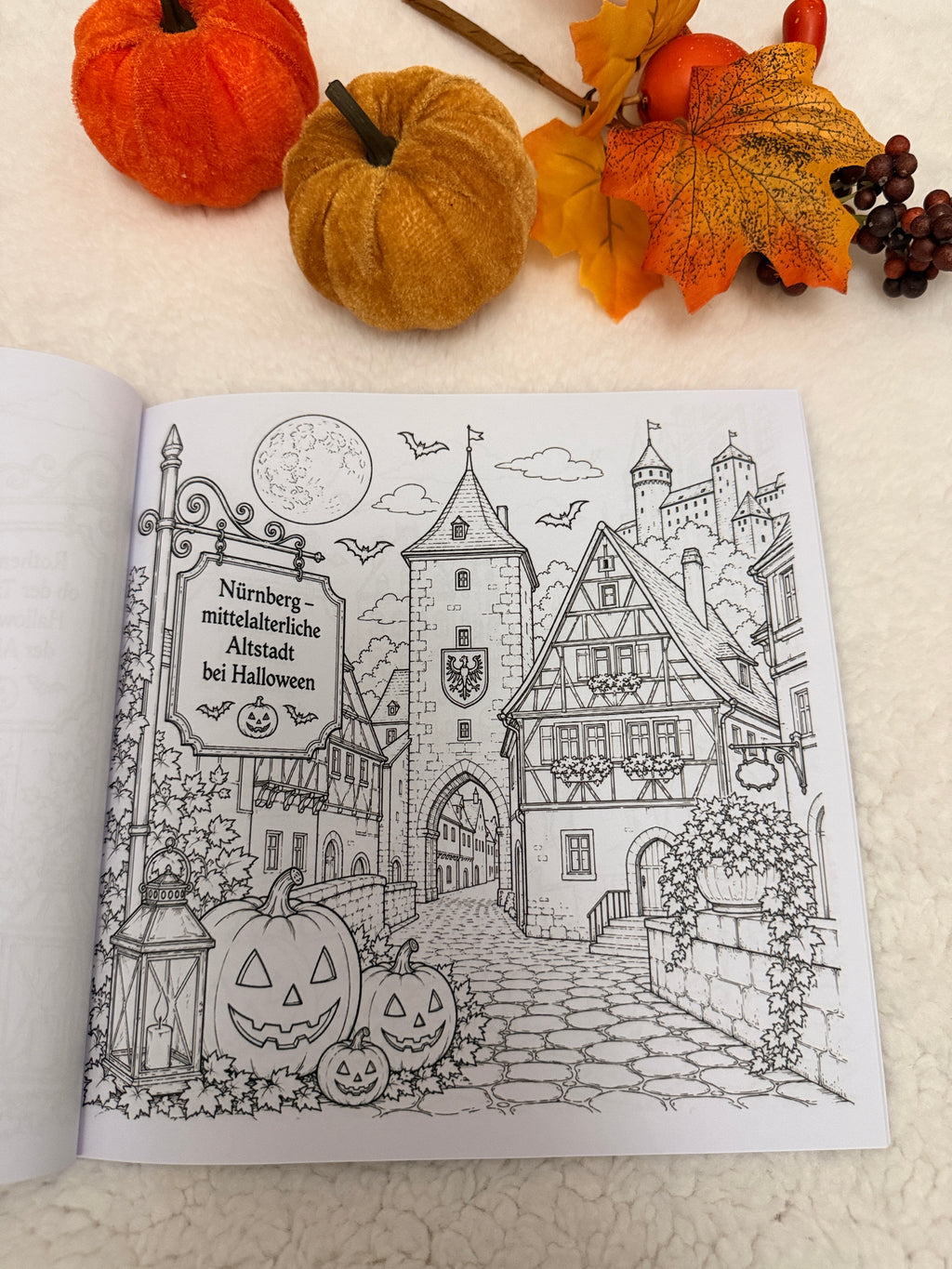 Halloween in Deutschland – Malbuch für Erwachsene