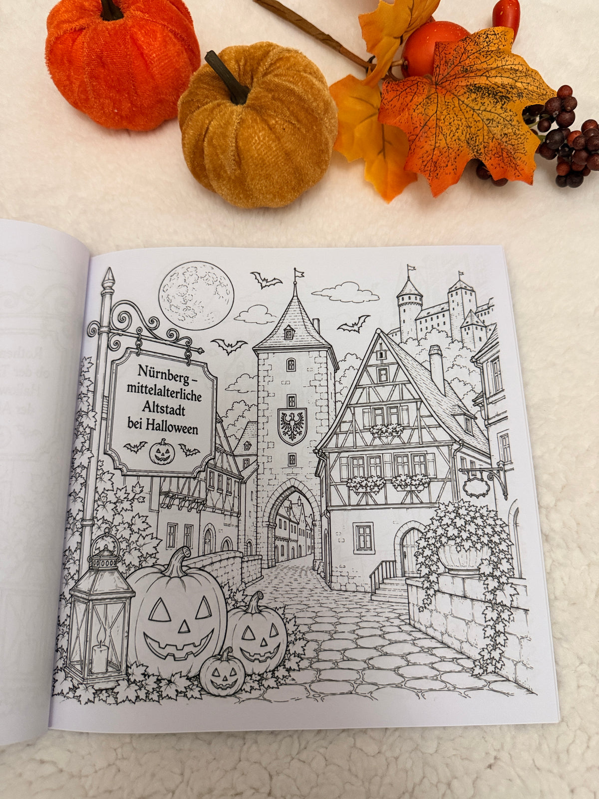 Halloween in Deutschland – Malbuch für Erwachsene