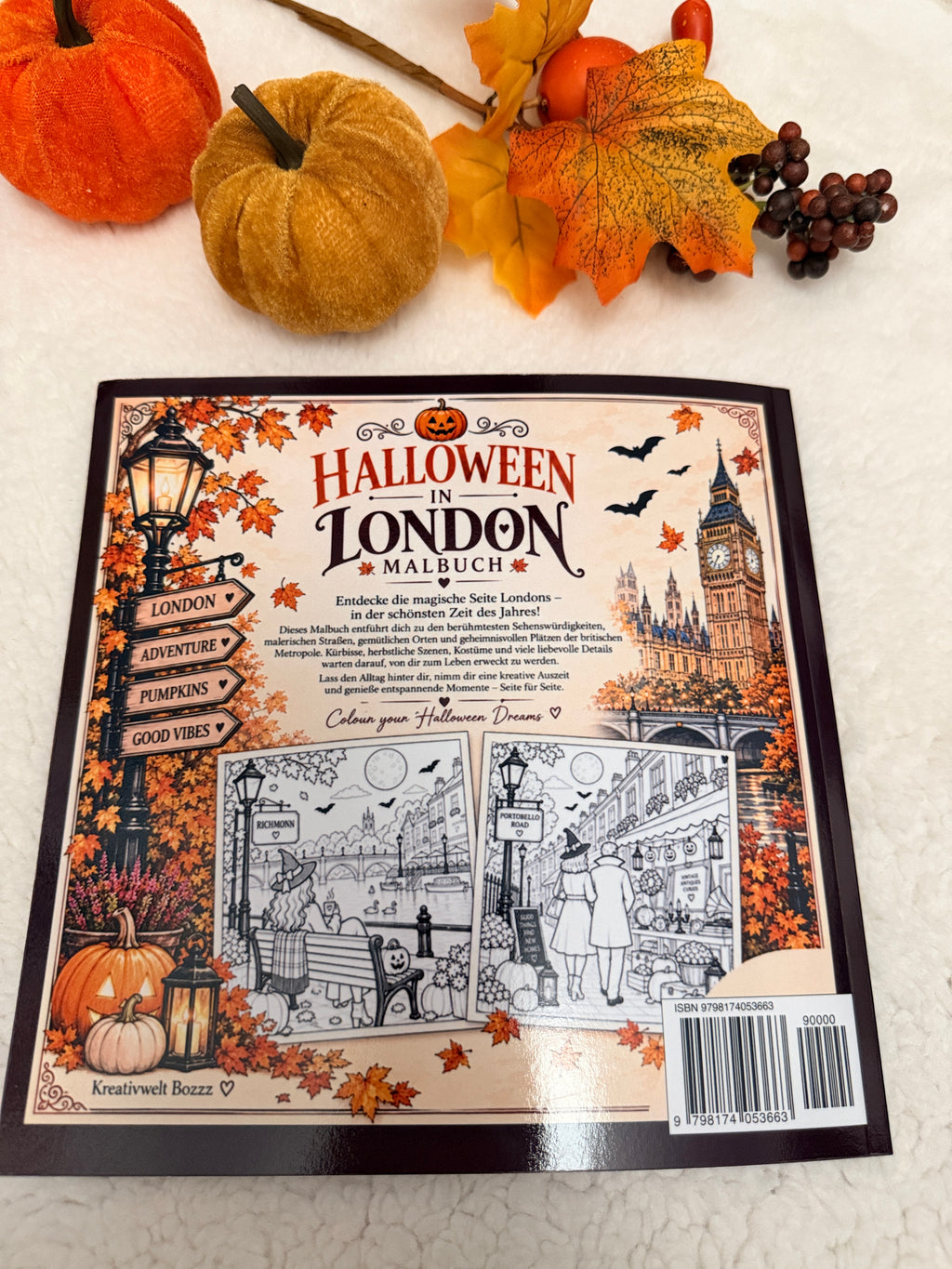Halloween in London – Malbuch für Erwachsene