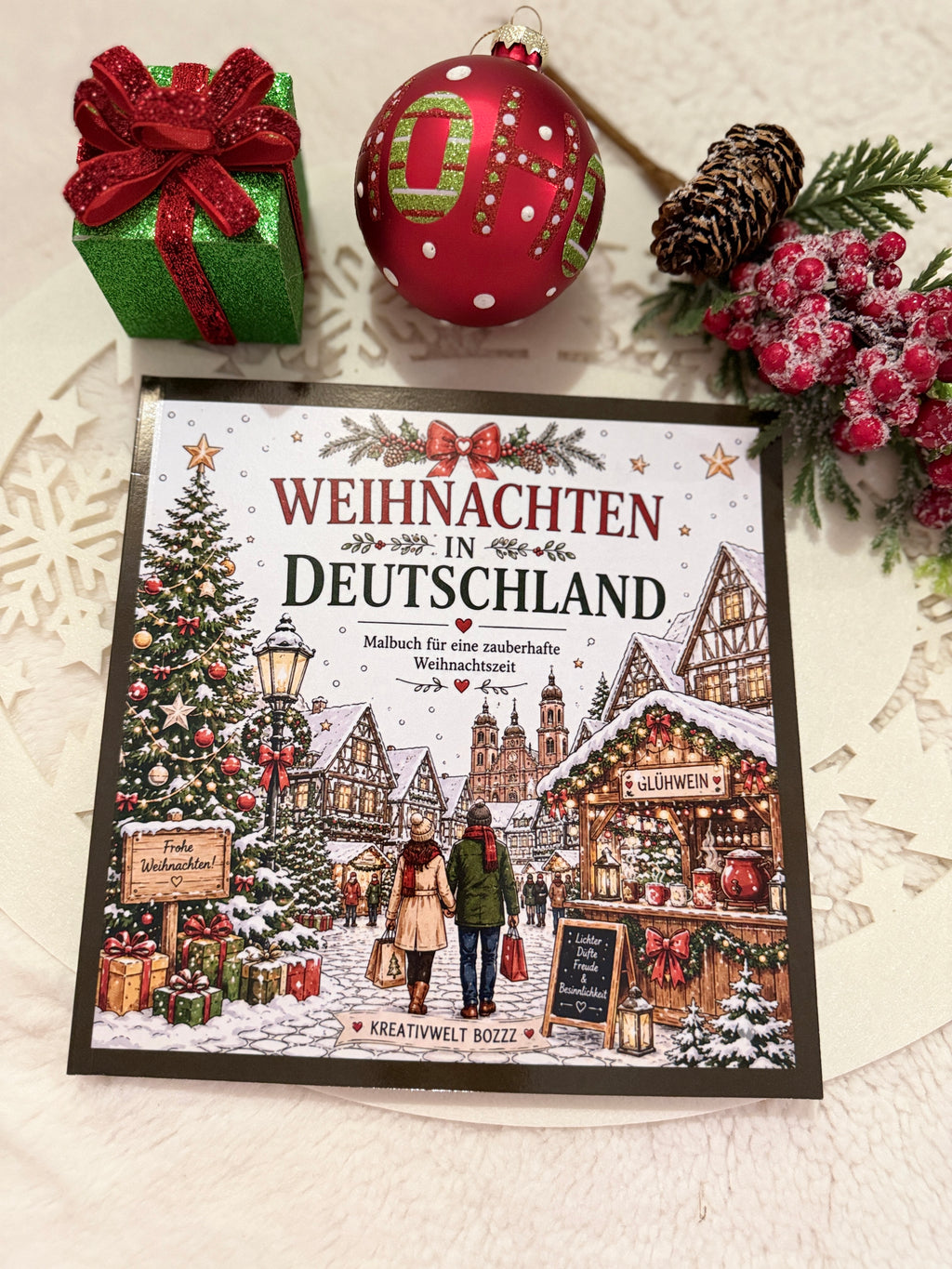 Weihnachten in Deutschland – Malbuch für Erwachsene