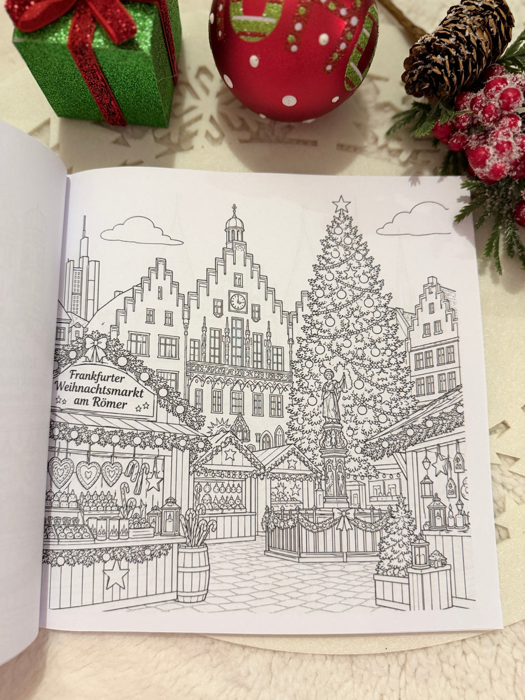 Weihnachtsmärkte in Deutschland – Malbuch für Erwachsene