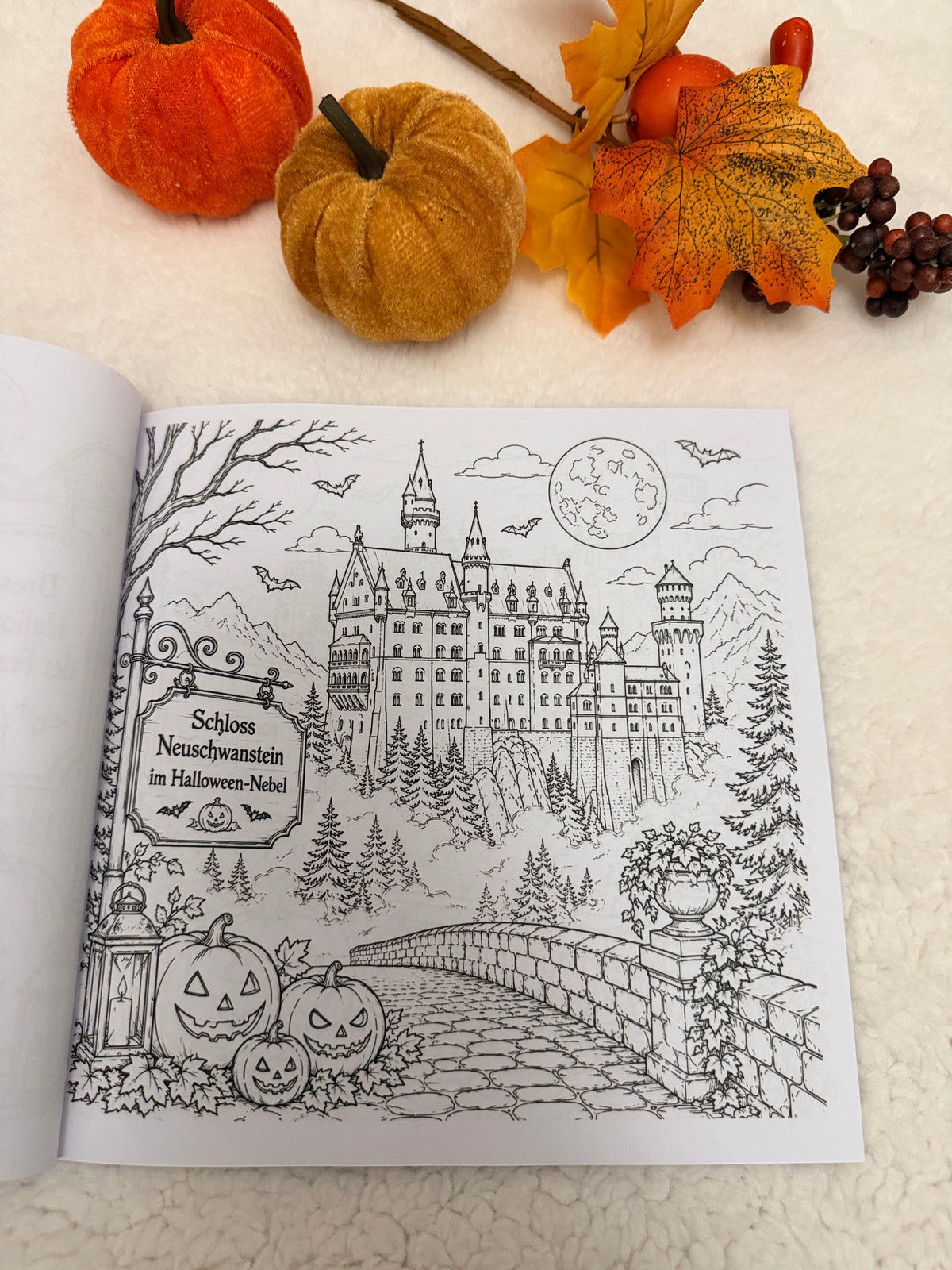 Halloween in Deutschland – Malbuch für Erwachsene