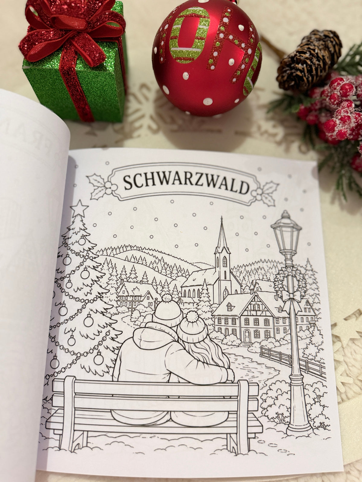 Weihnachten in Deutschland – Malbuch für Erwachsene