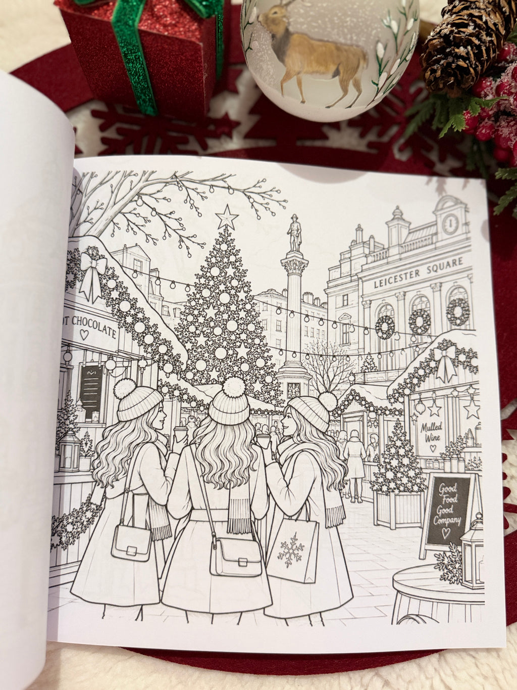 Weihnachten in London – Malbuch für Erwachsene