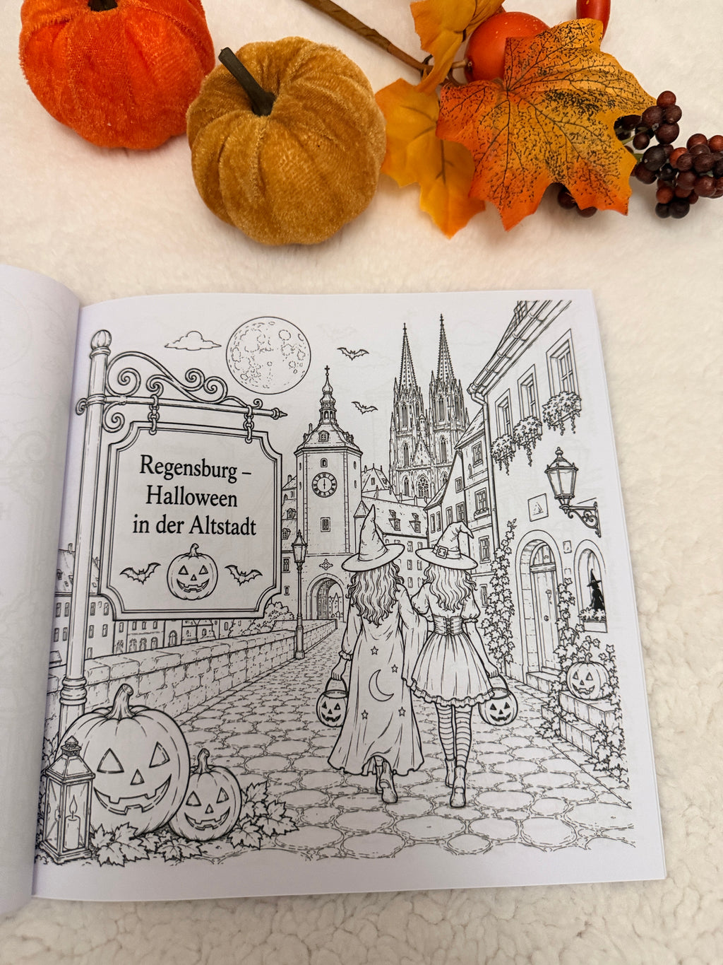 Halloween in Deutschland – Malbuch für Erwachsene