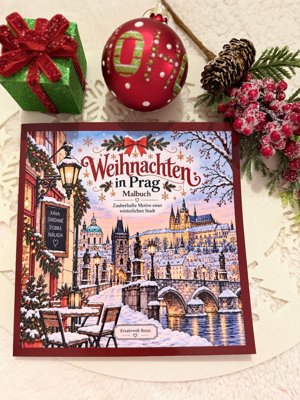 Weihnachten in Prag – Malbuch für Erwachsene