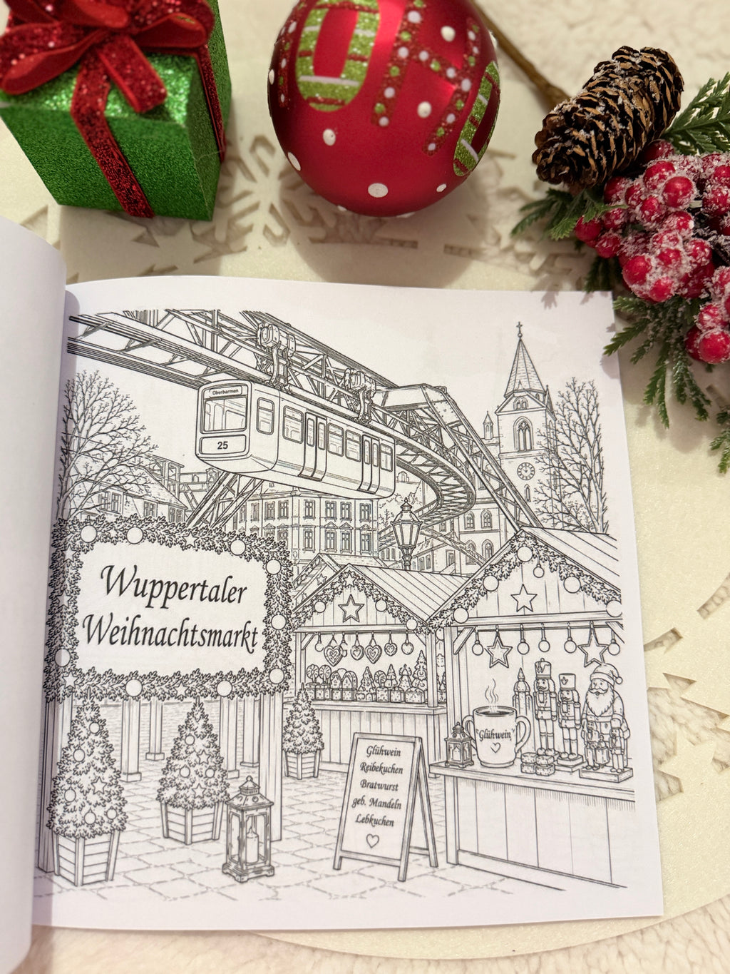 Weihnachtsmärkte in Deutschland – Malbuch für Erwachsene