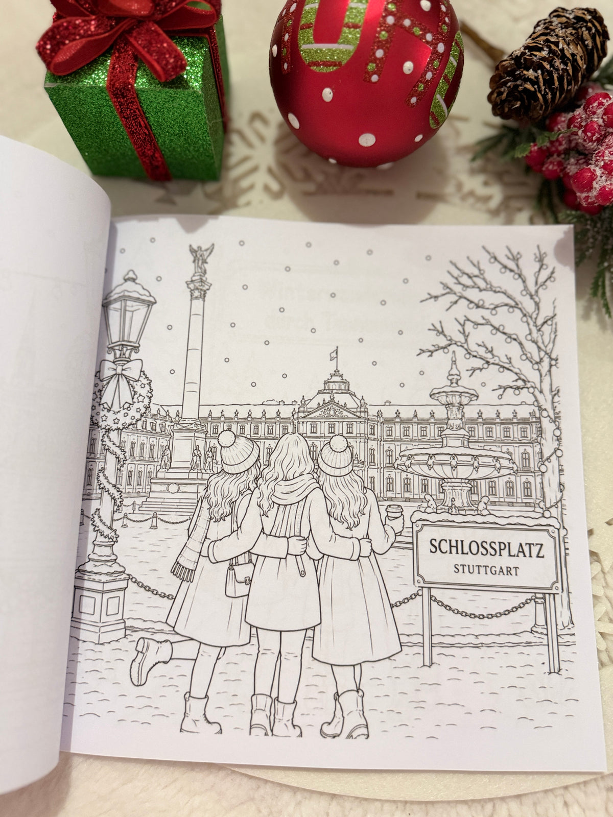 Weihnachten in Deutschland – Malbuch für Erwachsene