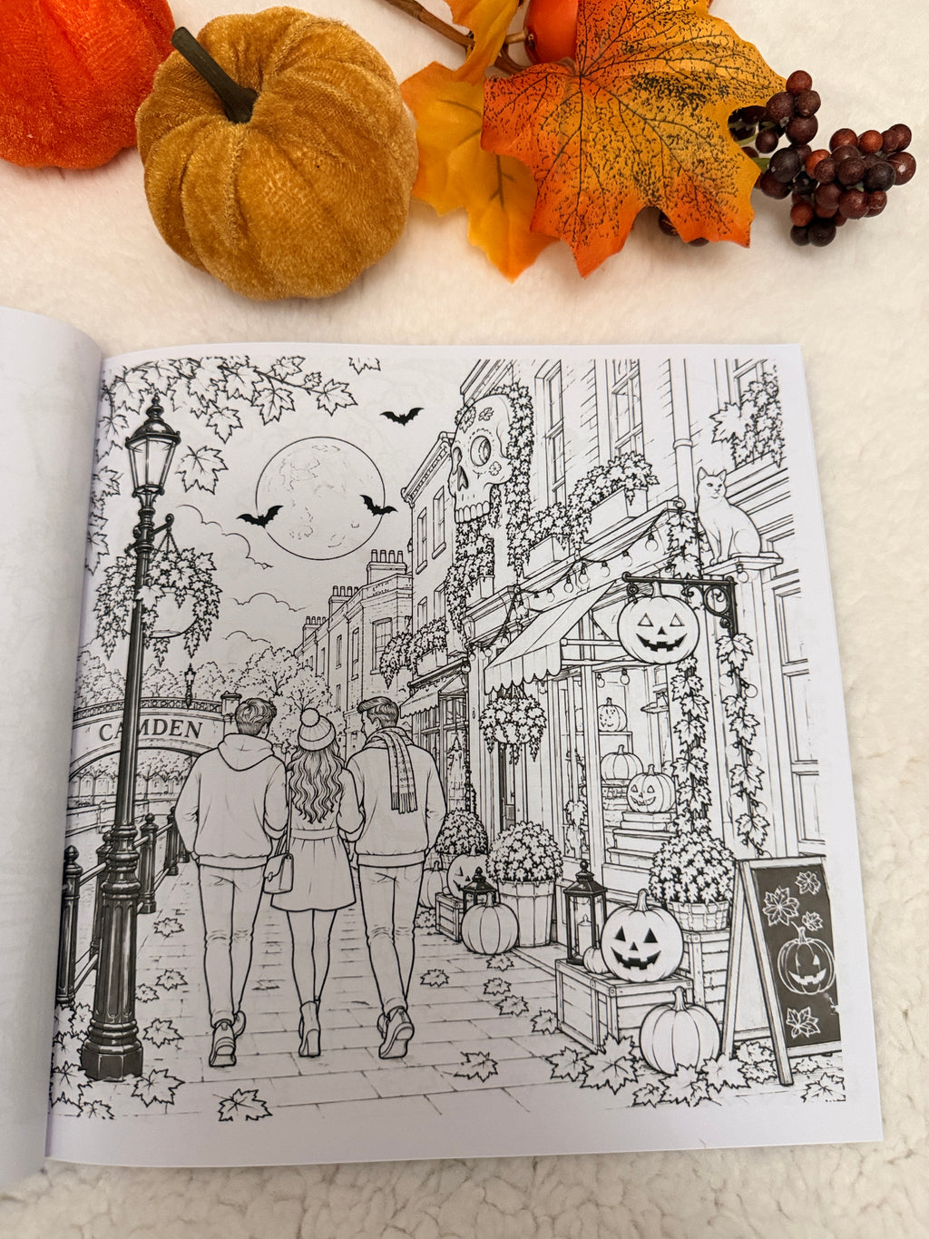 Halloween in London – Malbuch für Erwachsene