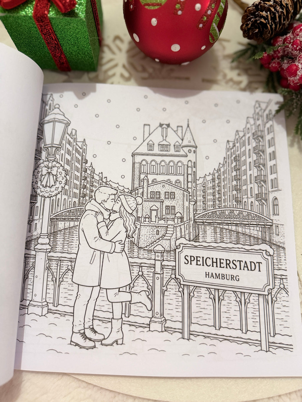 Weihnachten in Deutschland – Malbuch für Erwachsene