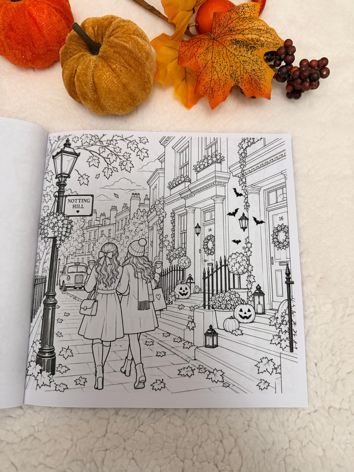 Halloween in London – Malbuch für Erwachsene
