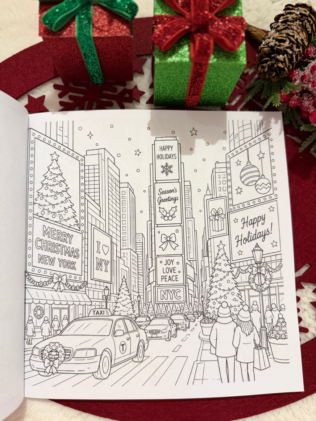 Weihnachten in New York – Malbuch