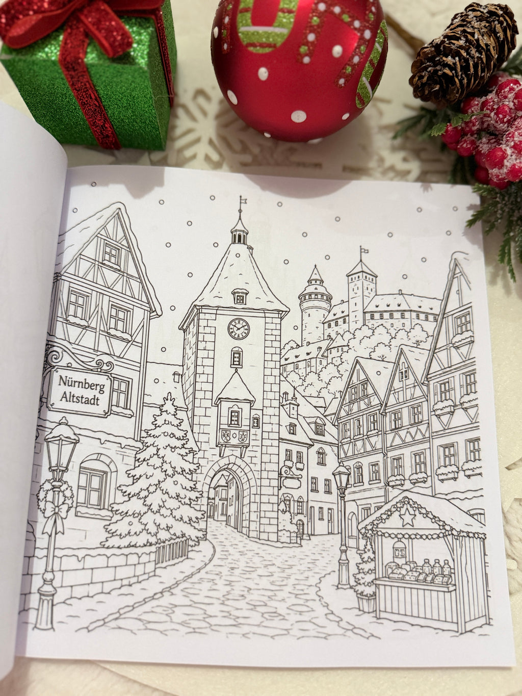 Weihnachten in Deutschland – Malbuch für Erwachsene
