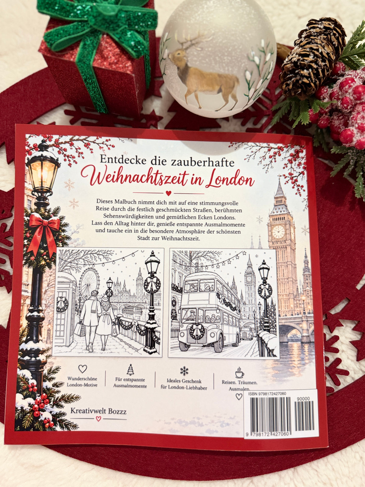 Weihnachten in London – Malbuch für Erwachsene