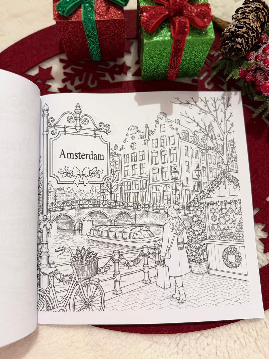 Meine Weihnachtsreise um die Welt – Malbuch für Erwachsene