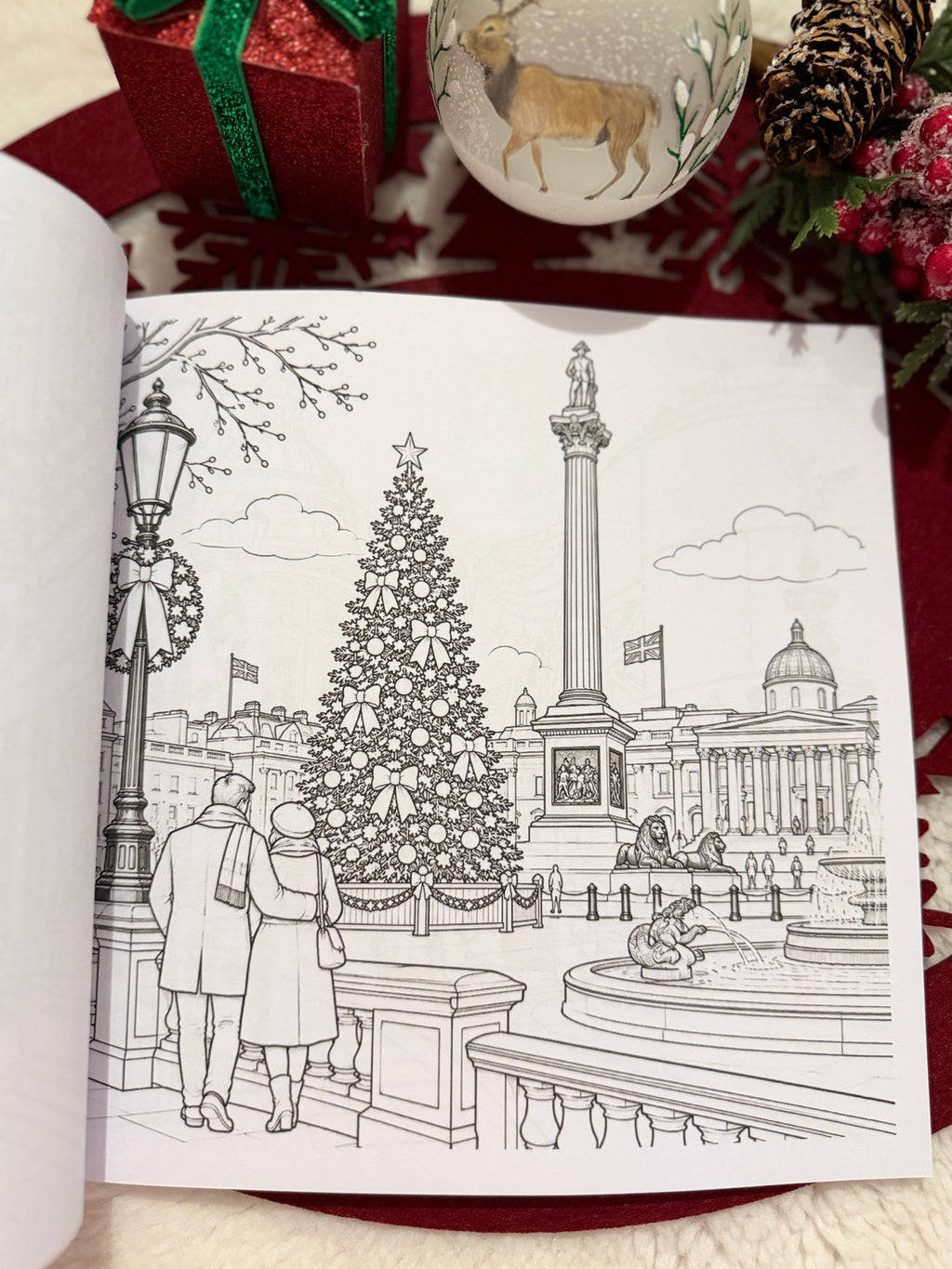 Weihnachten in London – Malbuch für Erwachsene