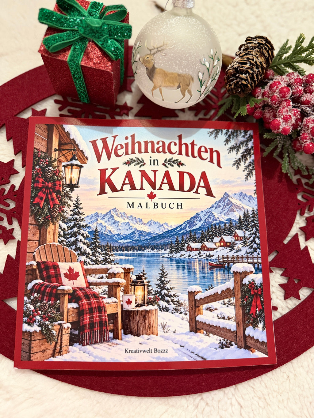 Weihnachten in Kanada – Malbuch für Erwachsene
