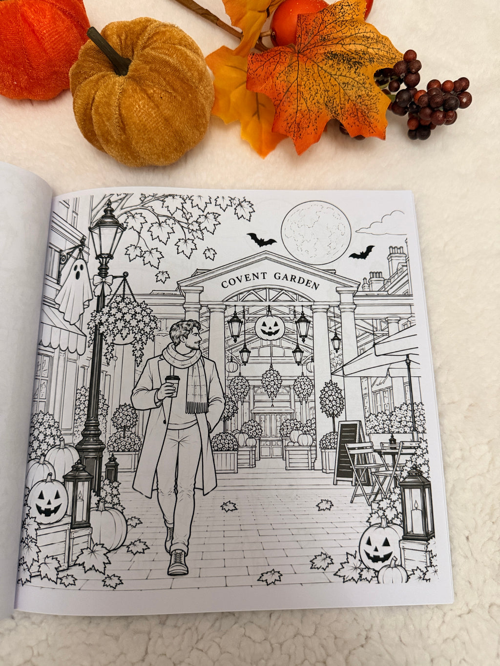 Halloween in London – Malbuch für Erwachsene