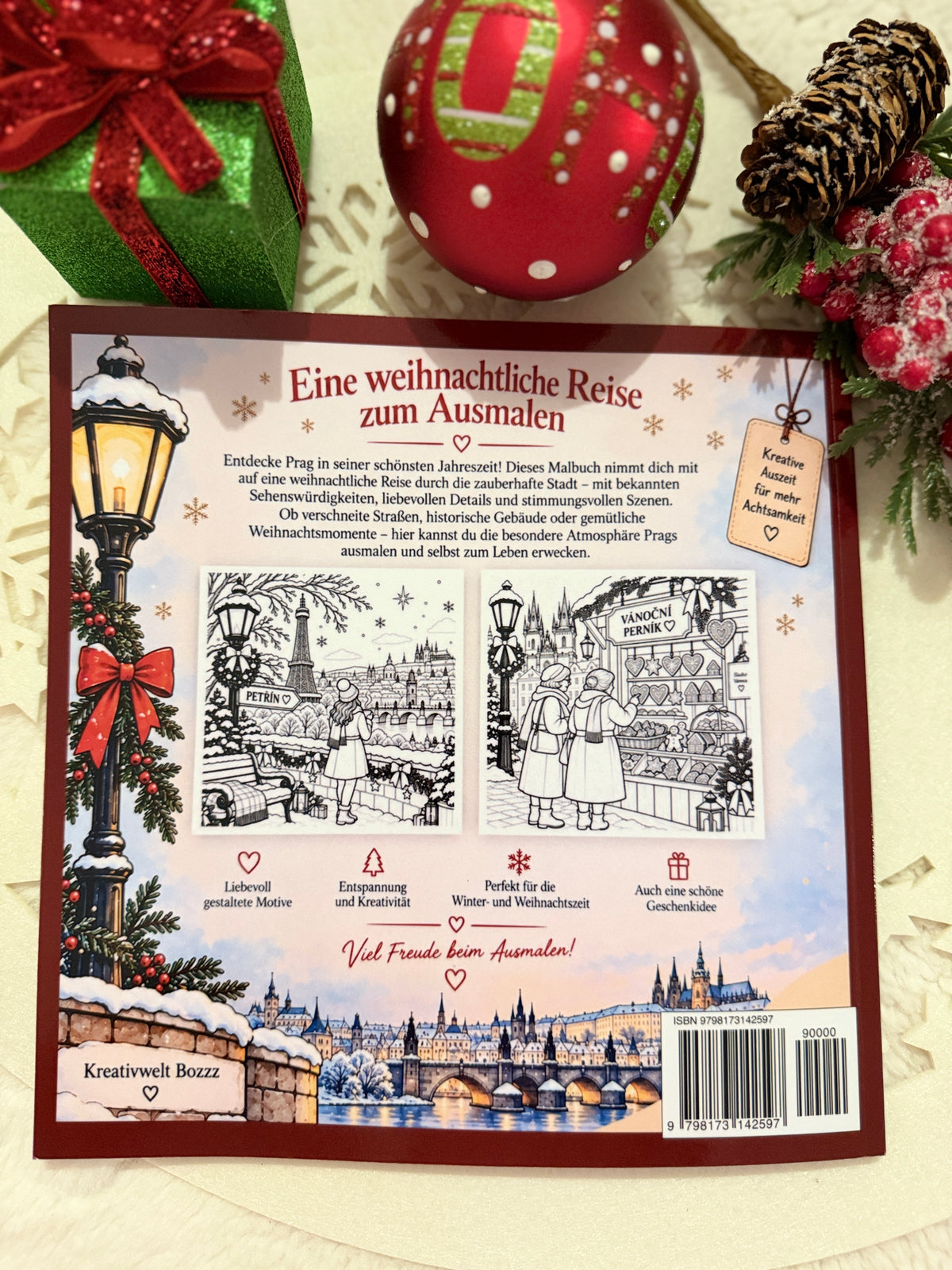 Weihnachten in Prag – Malbuch für Erwachsene