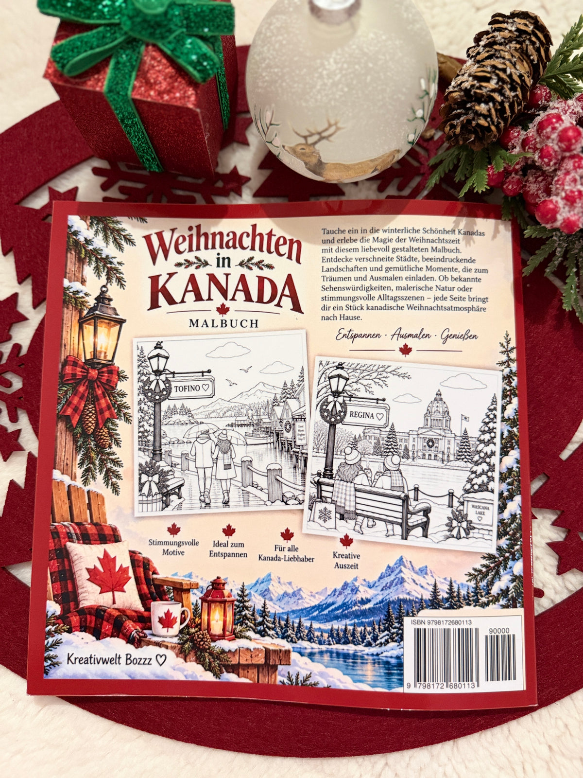 Weihnachten in Kanada – Malbuch für Erwachsene