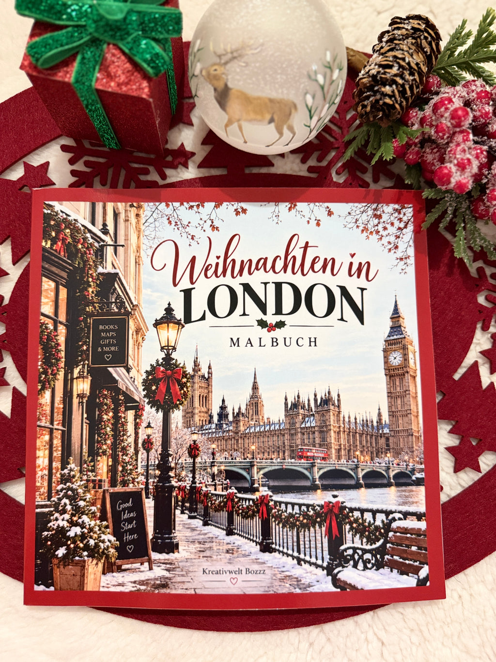 Weihnachten in London – Malbuch für Erwachsene