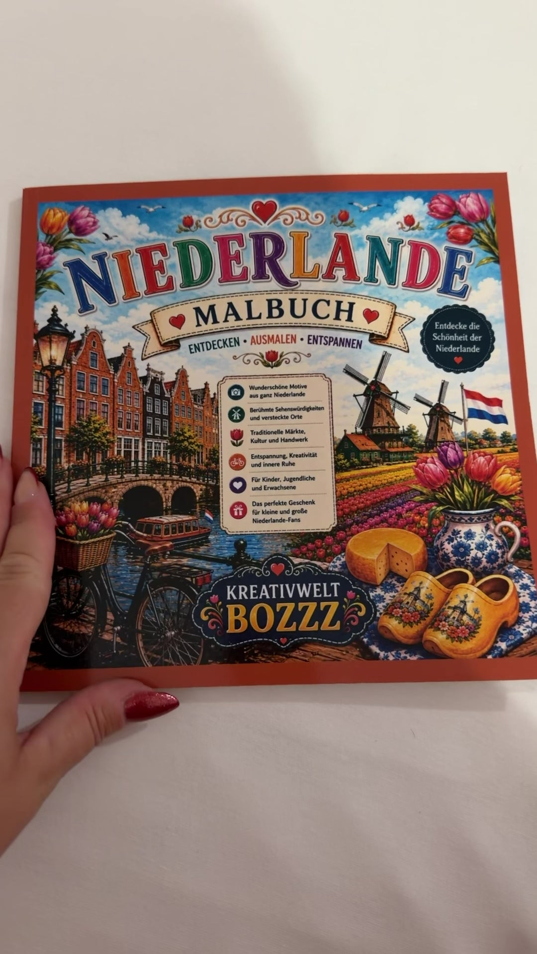 Niederlande – Malbuch für Erwachsene
