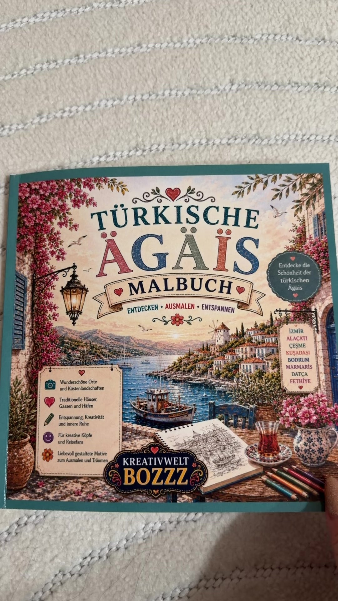 Türkische Ägäis – Malbuch für Erwachsene